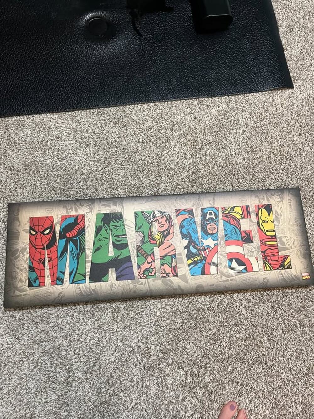 Marvel decor canvas over frame capt america hulk iron man
